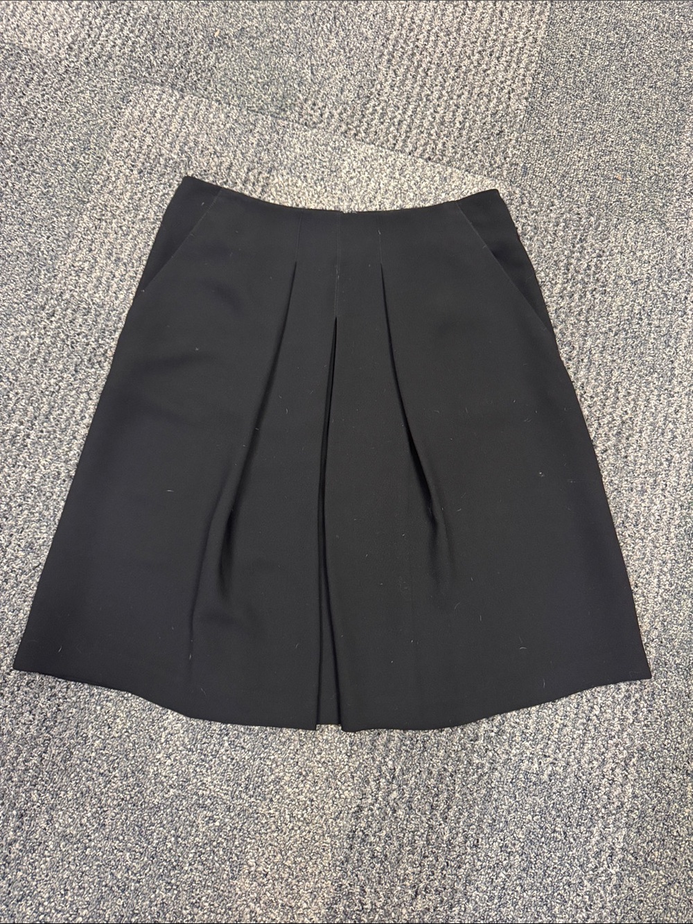 Vince Black A-Line Pleated Women's Skirt